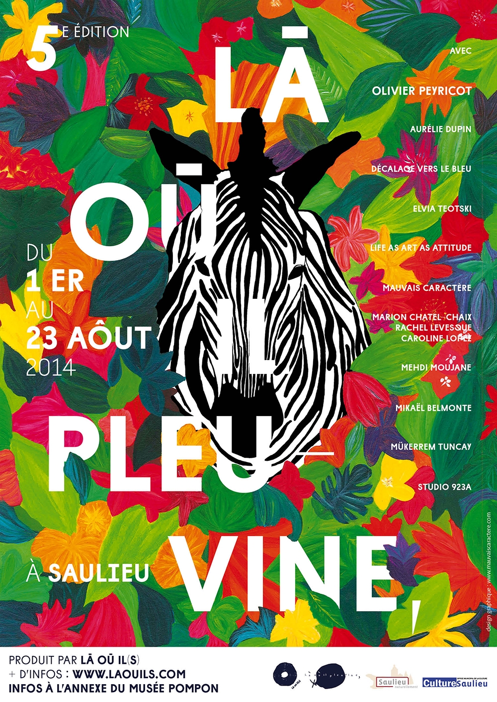 Affiche de "Là où il pleuvine" 5ème édition 